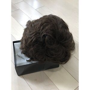 Vintage Louis Ferre Dark Brown Wig Curly Short Hair